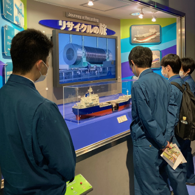 原燃PR館ブース（新入社員研修）